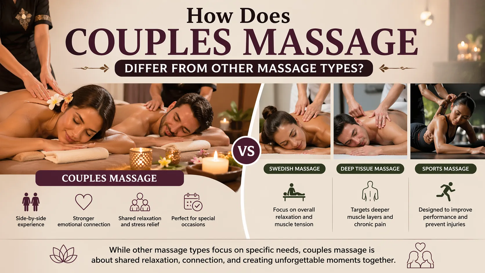 How Does Couples Massage Differ from Other Massage Types?